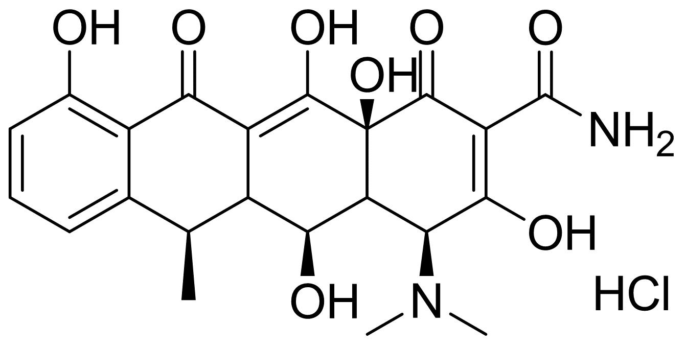 盐酸强力霉素|doxycycline hyclate|24390-14-5|acros|98%|25gr