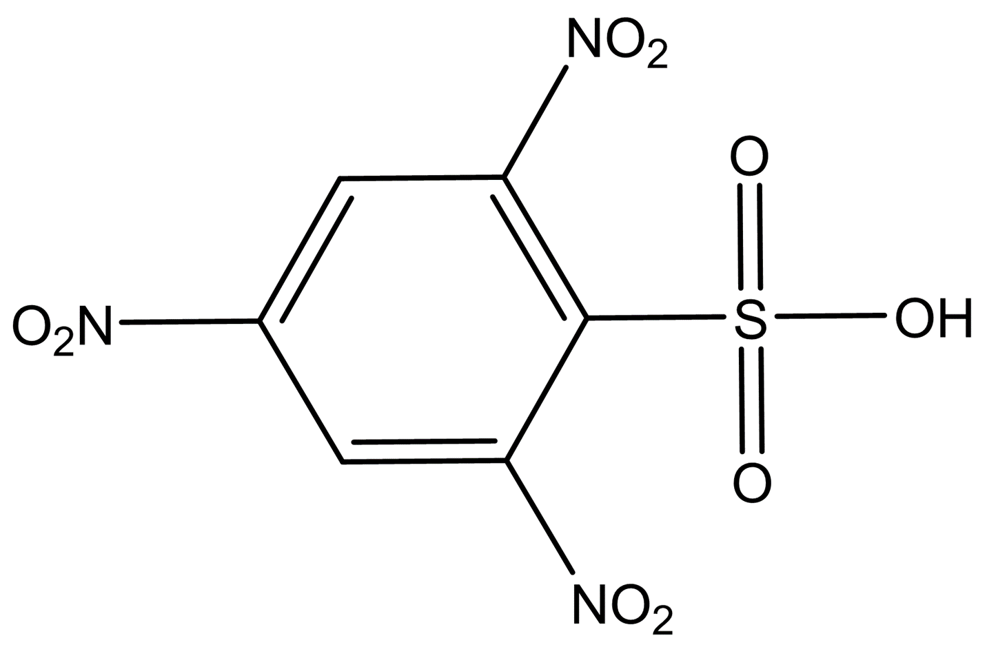 2508-19-2,2,4,6-三硝基苯磺酸,2,4,6-trinitrobenzenesulfonic acid