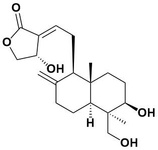 穿心莲内酯结构式图片