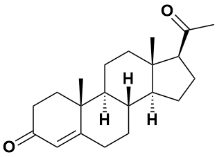 黄体酮结构图片