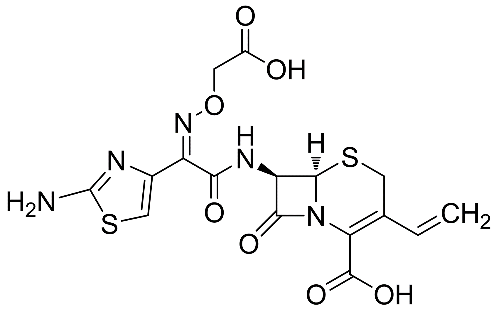 头孢菌素结构式图片